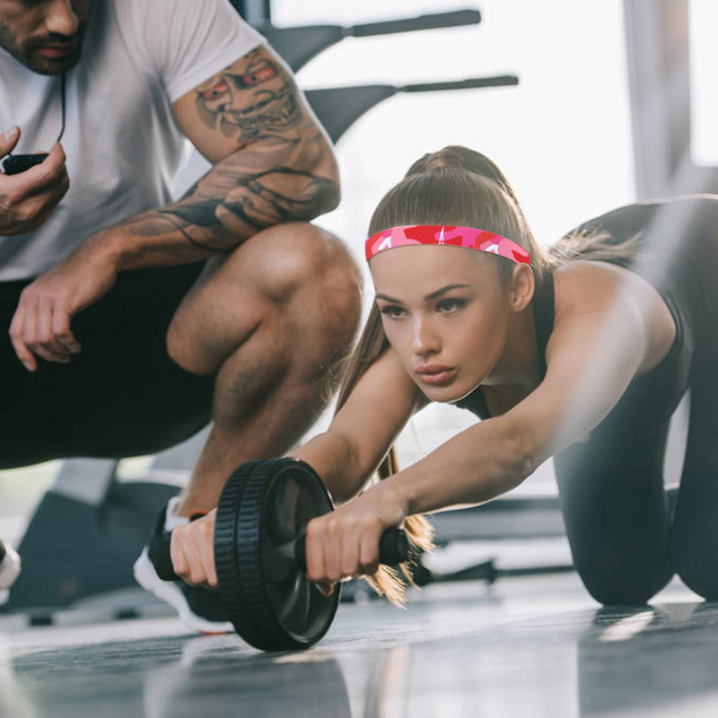 Naised Mehed Jooga Juuksepaelad Spordipeapael Libisemisvastane Jooksu Elastne Higipael Sörkimine Treening Juukseaksessuaarid