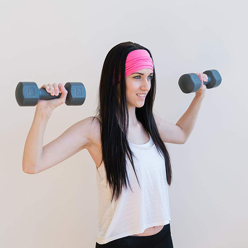 Bandă elastică de yoga Banda de transpirație sportivă Femei Bărbați Sport Jog Tenis Alergare Ciclism Banda de păr Turban Sală în aer liber Bandaj sportiv