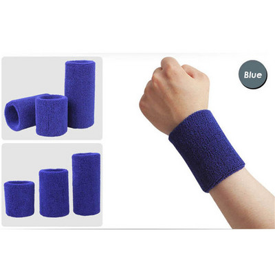 AOLIKES 1PCS Tower Wristband Tennis/Basketball/Badminton Wrist Support Sports Protector Sweatband 100% Cotton Gym Wrist Guard