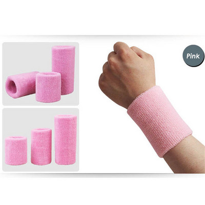 AOLIKES 1PCS Tower Wristband Tennis/Basketball/Badminton Wrist Support Sports Protector Sweatband 100% Cotton Gym Wrist Guard
