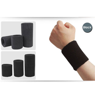 AOLIKES 1PCS Tower Wristband Tennis/Basketball/Badminton Wrist Support Sports Protector Sweatband 100% Cotton Gym Wrist Guard