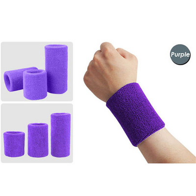 AOLIKES 1PCS Tower Wristband Tennis/Basketball/Badminton Wrist Support Sports Protector Sweatband 100% Cotton Gym Wrist Guard