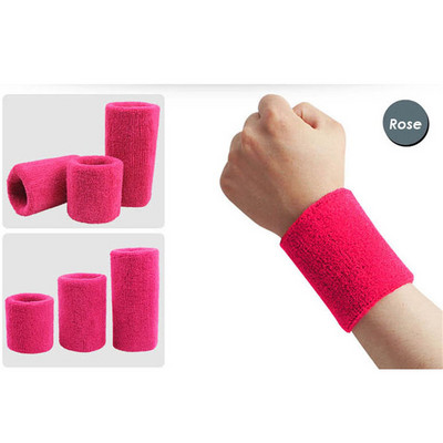 AOLIKES 1PCS Tower Wristband Tennis/Basketball/Badminton Wrist Support Sports Protector Sweatband 100% Cotton Gym Wrist Guard