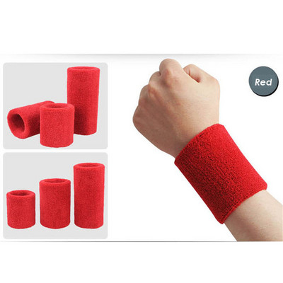 AOLIKES 1PCS Tower Wristband Tennis/Basketball/Badminton Wrist Support Sports Protector Sweatband 100% Cotton Gym Wrist Guard