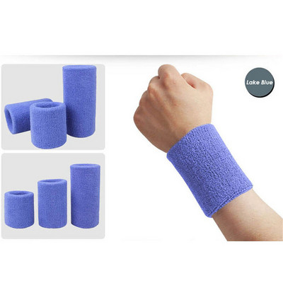 AOLIKES 1PCS Tower Wristband Tennis/Basketball/Badminton Wrist Support Sports Protector Sweatband 100% Cotton Gym Wrist Guard