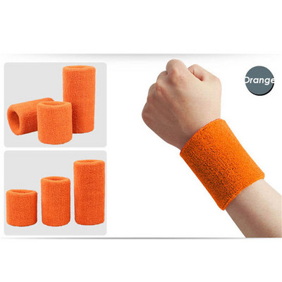 AOLIKES 1PCS Tower Wristband Tennis/Basketball/Badminton Wrist Support Sports Protector Sweatband 100% Cotton Gym Wrist Guard