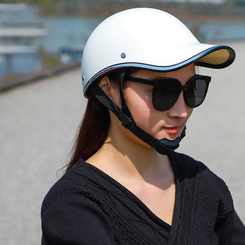 Κράνος μοτοσικλέτας Καπέλο μπέιζμπολ Ρυθμιζόμενο μισό κράνος σκούτερ MTB σκληρό καπέλο ποδηλασίας για γυναίκες Ανδρικά κράνη ποδηλάτου