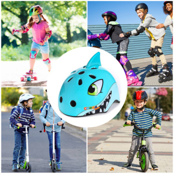 Детски предпазни велосипедни каски с висока плътност PC Карикатурно каране на кънки Детско колоездене Езда Детски велосипедни каски Ски защитна каска