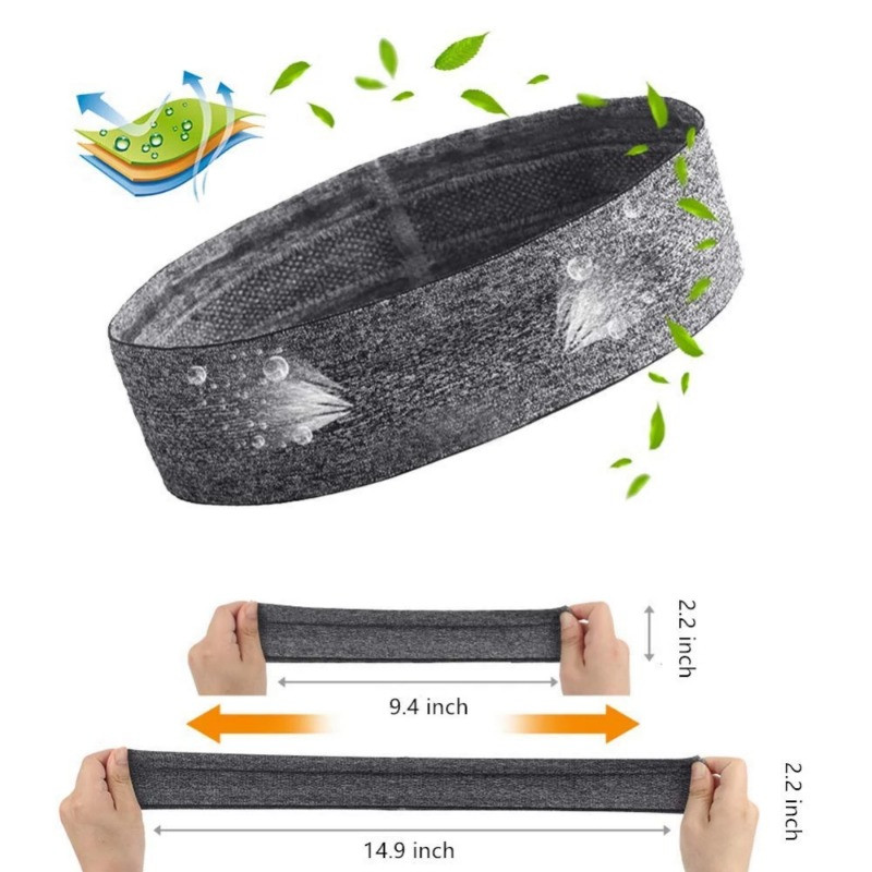 Sviedru lente Sporta sporta zāle Atlētiska galvas saite pret slīdēšanu sievietēm vīriešiem elpojoša basketbola fitnesa jogas volejbola matu lente