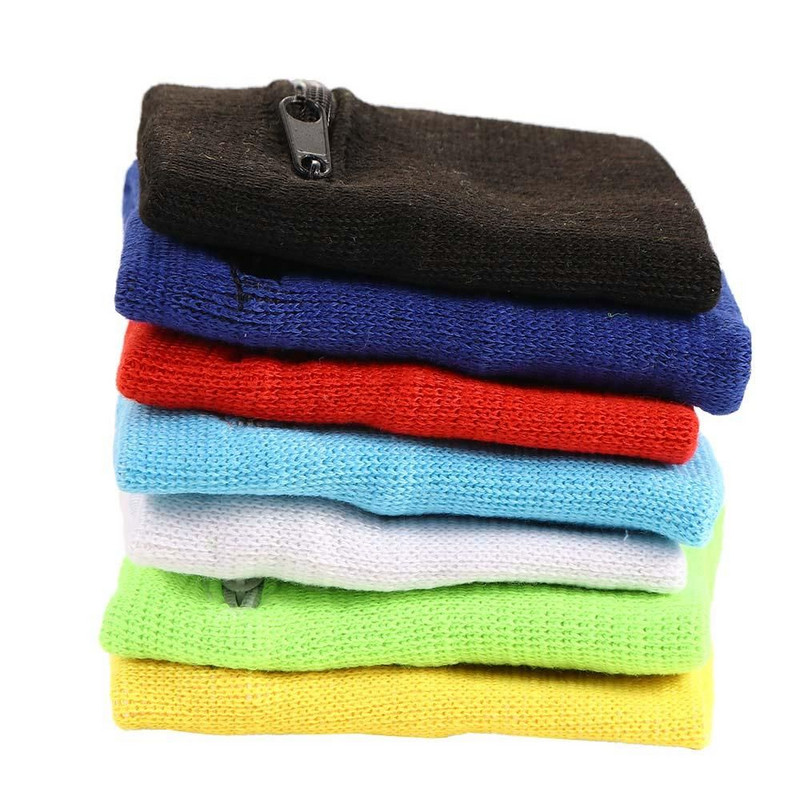 Kerge sportlik puuvillane randmetasku kott Jooksu jõusaalikott Rahakott jalgrattasõiduks Mobiiltelefonikaardid Hooldus Traksid Tõmblukuga randmekott