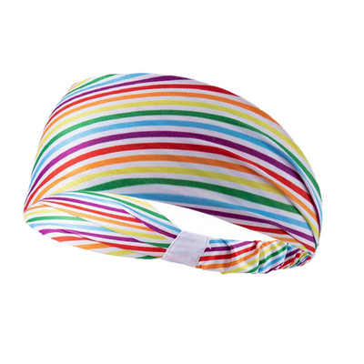 Krāsainas sporta sviedru lentes galvas saite ar augstu elastību, elpojoša trenažieru zāles skriešanas joga matu lentes āra sporta galvas lentes tenisa galvas ietīšana