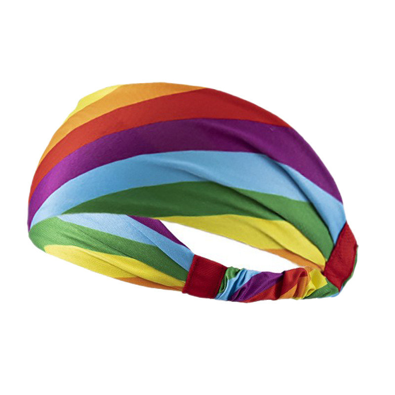 Krāsainas sporta sviedru lentes galvas saite ar augstu elastību, elpojoša trenažieru zāles skriešanas joga matu lentes āra sporta galvas lentes tenisa galvas ietīšana