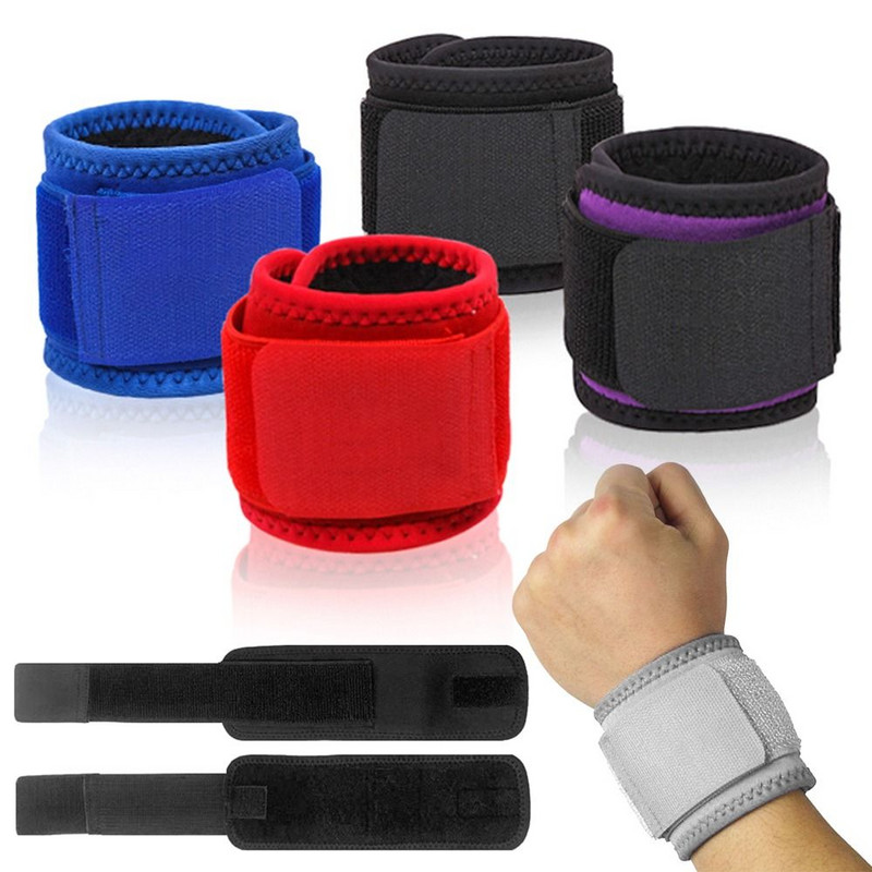 Ρυθμιζόμενα αθλητικά μπρατσάκια μπάσκετ με πίεση Fitness Sweatband Hand Wrist Support Brace Wraps Badminton Tennies Hand Band