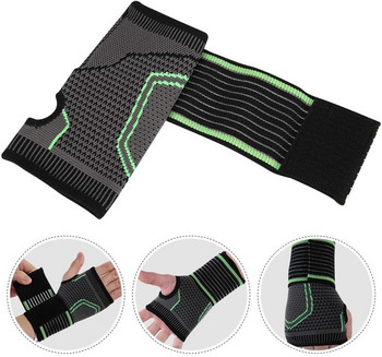 Компресионна скоба за китка с притискащ колан Спортна защита Маншет Плетене Поддържаща превръзка за китка и длан