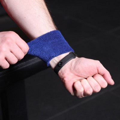 Πολύχρωμο βαμβακερό Unisex Sweatband Wristband Προστατευτικό καρπού Running Badminton Basketball Brace Terry Cloth Sweat Band