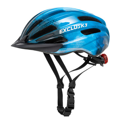 EXCLUSKY Παιδικό κράνος ποδηλάτου με φως LED αντηλιακό 5-13 ετών Αγόρια Κορίτσια Ultralight Road Mountain Safety Cycling κράνος