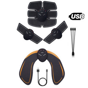 EMS elektriline lihasstimulaator Fitness Massaaž Kõhu Treener Toonik Keha Salendav Masseerija Kodune jõusaali varustus USB Laetav