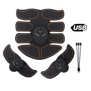 EMS elektriline lihasstimulaator Fitness Massaaž Kõhu Treener Toonik Keha Salendav Masseerija Kodune jõusaali varustus USB Laetav