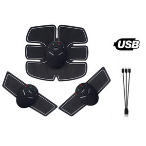 EMS elektriline lihasstimulaator Fitness Massaaž Kõhu Treener Toonik Keha Salendav Masseerija Kodune jõusaali varustus USB Laetav