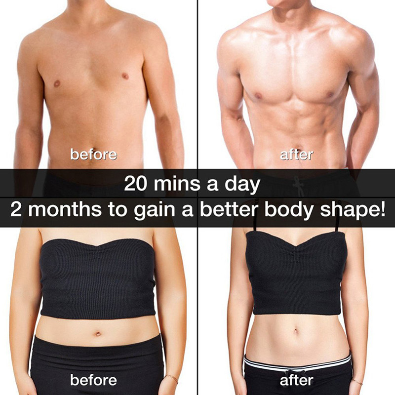 EMS elektriline lihasstimulaator Fitness Massaaž Kõhu Treener Toonik Keha Salendav Masseerija Kodune jõusaali varustus USB Laetav