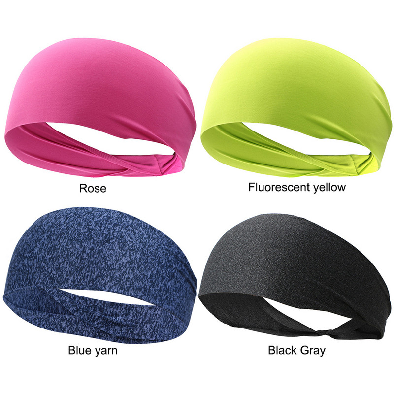Sporta Galvassiksnas Neslīdošas Skriešanas Fitnesa Sviedru lente Ātri Dry Jogas Galvassiksnas Matu Pārsējs skriešanai Fitness Riteņbraukšana Basketbols