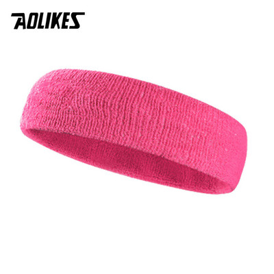 AOLIKES Fitness Bėgimas Dviračių Prakaito juostelė Prakaito galvos juosta vyrams Moterų elastinė kvėpuojanti Joga Plaukų juostelės Galvos Prakaito juostos