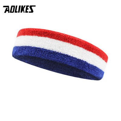 AOLIKES Fitness Bėgimas Dviračių Prakaito juostelė Prakaito galvos juosta vyrams Moterų elastinė kvėpuojanti Joga Plaukų juostelės Galvos Prakaito juostos
