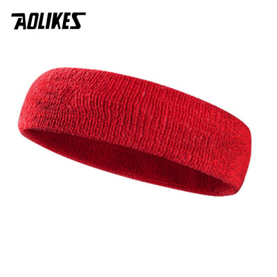 AOLIKES Fitness Bėgimas Dviračių Prakaito juostelė Prakaito galvos juosta vyrams Moterų elastinė kvėpuojanti Joga Plaukų juostelės Galvos Prakaito juostos