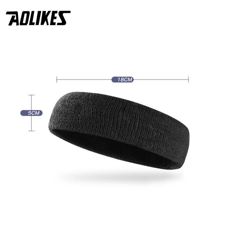 AOLIKES Fitness Bėgimas Dviračių Prakaito juostelė Prakaito galvos juosta vyrams Moterų elastinė kvėpuojanti Joga Plaukų juostelės Galvos Prakaito juostos