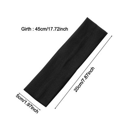 1 vnt Jogos plaukų juostelės Candy Color Moterys Vyriški Sportiniai galvos apdangalai Merginoms Sportiniai Neslystantys elastiniai Guminiai Prakaito dirželiai Futbolas Bėgimas