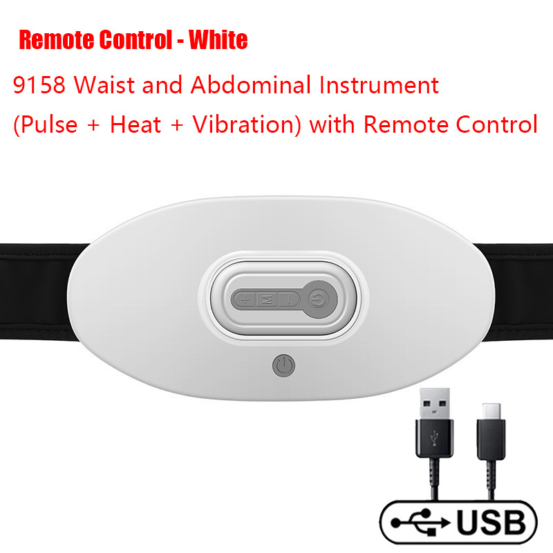 Compress Waist Massager Tens Emsi infrapunaküte Leevendab nimmepiirkonna lihaste pinget Juhtmevaba kaugmassaaž Kodune lõdvestustööriist Kuum