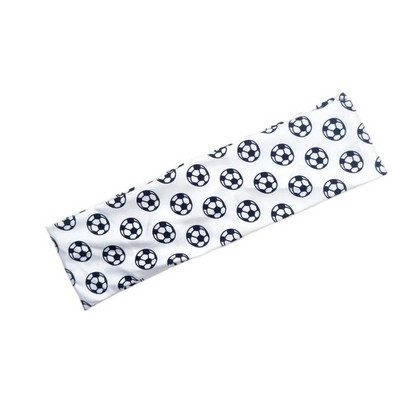 Αξεσουάρ μαλλιών με ελαστικό εμπριμέ κεφαλόδεσμο ποδοσφαίρου βόλεϊ με αθλητικό αναπνεύσιμο αξεσουάρ για τρέξιμο αγώνα