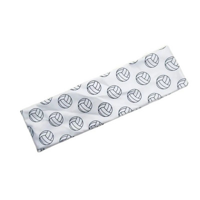 Αξεσουάρ μαλλιών με ελαστικό εμπριμέ κεφαλόδεσμο ποδοσφαίρου βόλεϊ με αθλητικό αναπνεύσιμο αξεσουάρ για τρέξιμο αγώνα