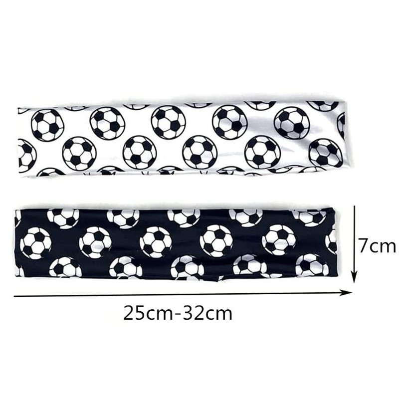 Αξεσουάρ μαλλιών με ελαστικό εμπριμέ κεφαλόδεσμο ποδοσφαίρου βόλεϊ με αθλητικό αναπνεύσιμο αξεσουάρ για τρέξιμο αγώνα