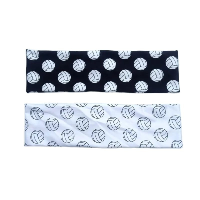 Αξεσουάρ μαλλιών με ελαστικό εμπριμέ κεφαλόδεσμο ποδοσφαίρου βόλεϊ με αθλητικό αναπνεύσιμο αξεσουάρ για τρέξιμο αγώνα
