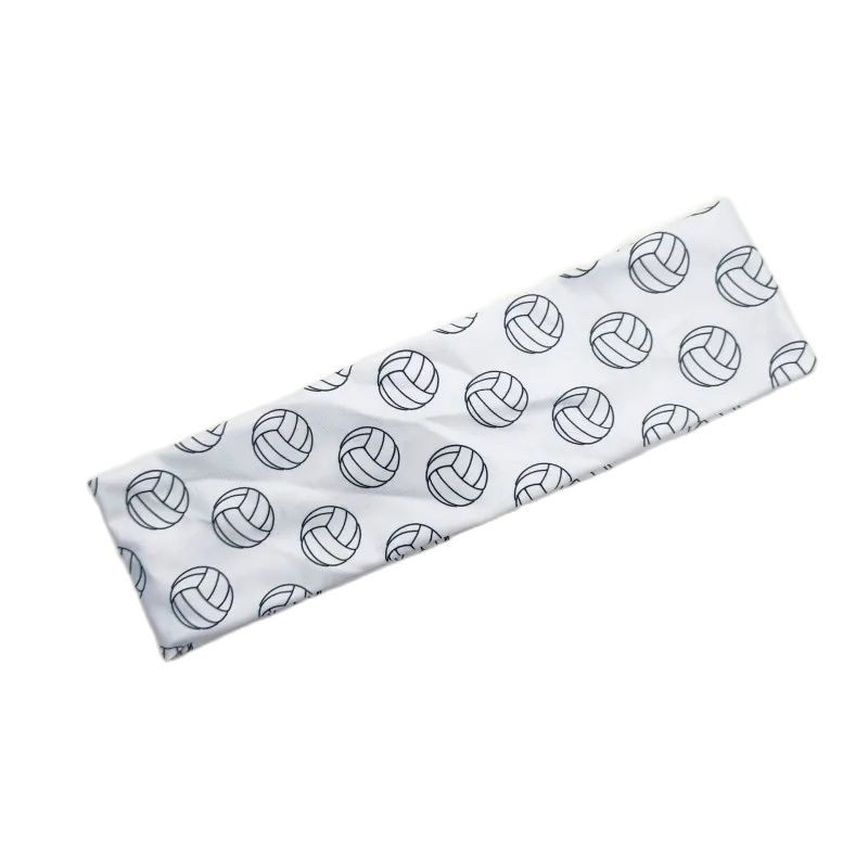 Αξεσουάρ μαλλιών με ελαστικό εμπριμέ κεφαλόδεσμο ποδοσφαίρου βόλεϊ με αθλητικό αναπνεύσιμο αξεσουάρ για τρέξιμο αγώνα