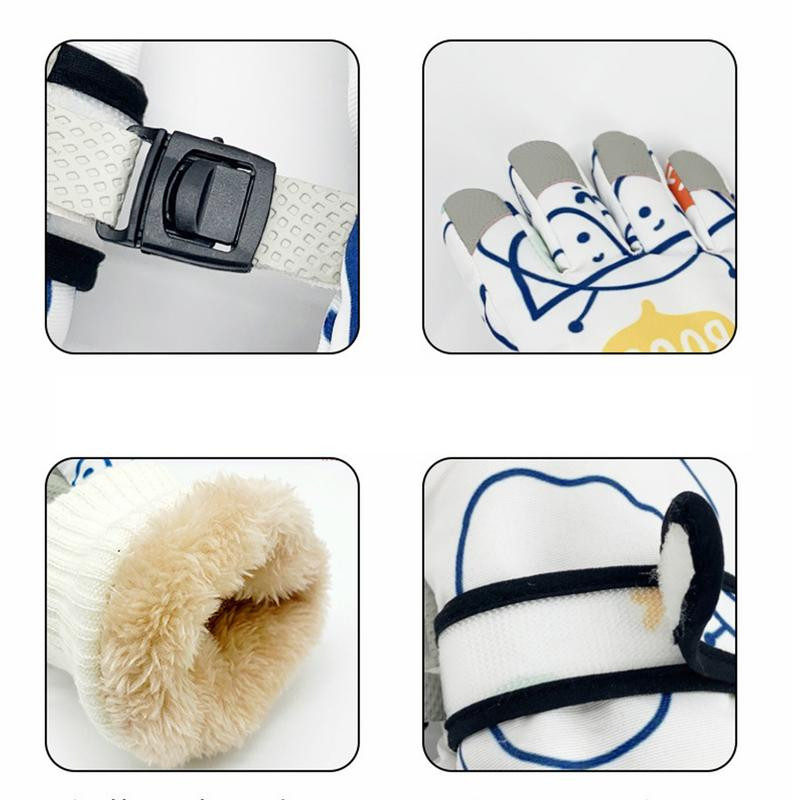 Termalne skijaške rukavice Vodootporne zadebljane rukavice Podstavljena topla zimska oprema za snowboarding skijanje planinarenje trčanje za dječake