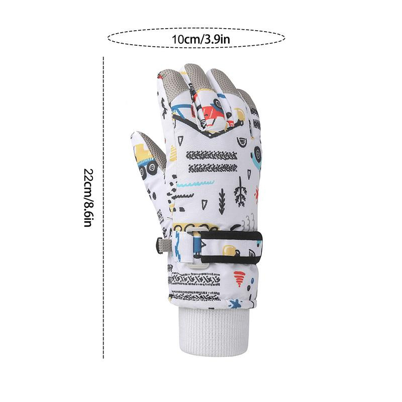 Termalne skijaške rukavice Vodootporne zadebljane rukavice Podstavljena topla zimska oprema za snowboarding skijanje planinarenje trčanje za dječake