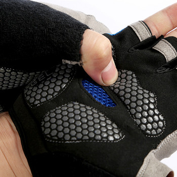 Αναπνεύσιμο Half Finger Gym Dumbbells Gloves Ανδρικά Γυναικεία Bodybuilding Crossfit Αθλητικά γάντια για Ποδηλασία Αντιολισθητικό Ποδήλατο