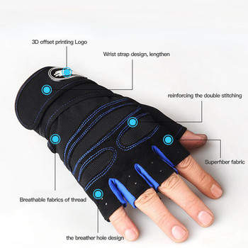 Ръкавици с дъмбели за мъже, жени, вдигане на тежести, кросфит, бодибилдинг, тренировка, спорт, фитнес, тренировъчни ръкавици, неплъзгащ се протектор за китката