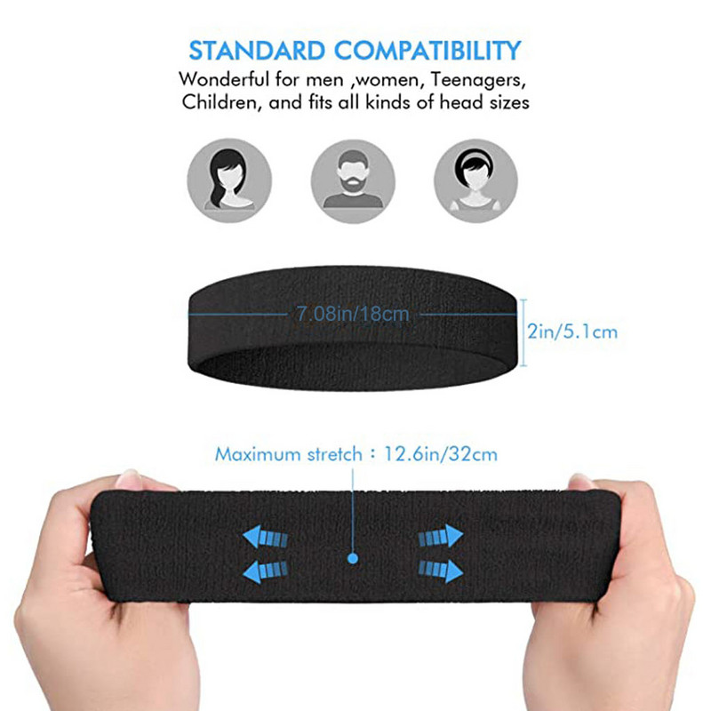 WOSWEIRi puuvillane sportlik peapael elastsed dressipaelad korvpall, sport, naised, mees, jõusaal, spordisaal, võrkpall tennis