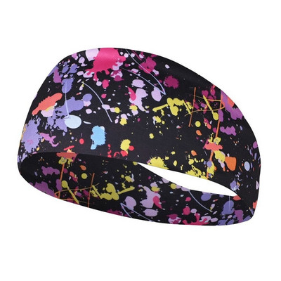 Retro potlač cestovná párty elastická joga čelenka športová potítko ženy/muži beh športová čelenka turban outdoor športová bandáž