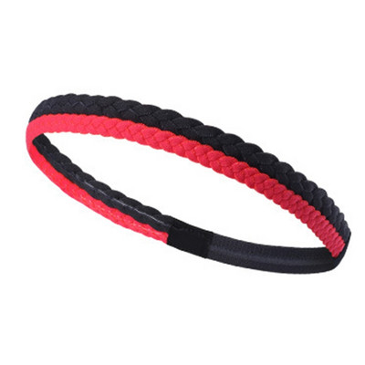 Αντιολισθητική κοτσίδα Αθλητική ζώνη κεφαλής για γυναίκες Αντιολισθητική κορδέλα κεφαλής Sport Fitness Ελαστική σιλικόνη G99D