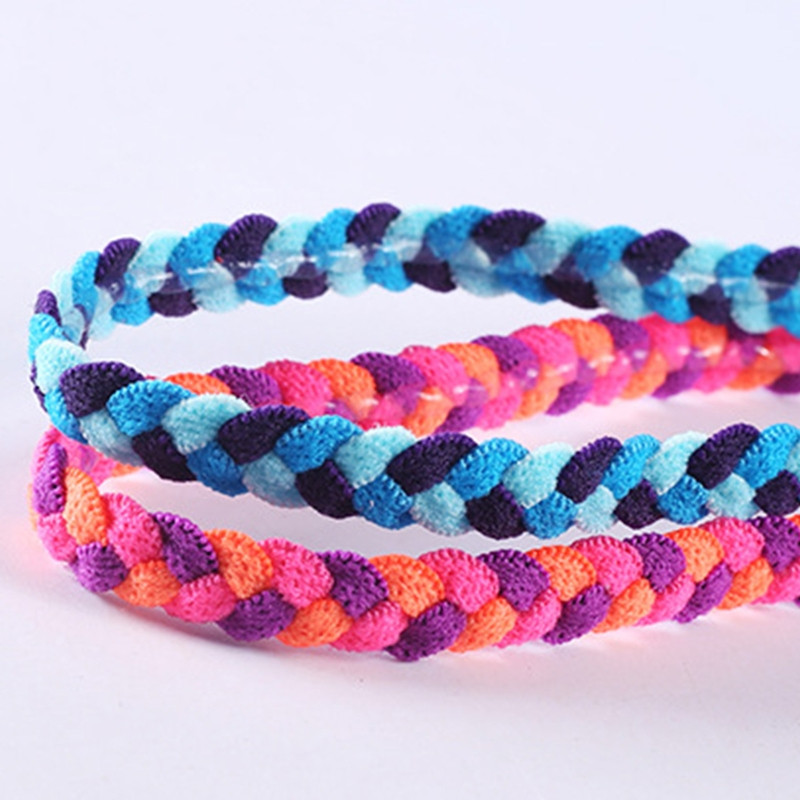 Αντιολισθητική κοτσίδα Αθλητική ζώνη κεφαλής για γυναίκες Αντιολισθητική κορδέλα κεφαλής Sport Fitness Ελαστική σιλικόνη G99D