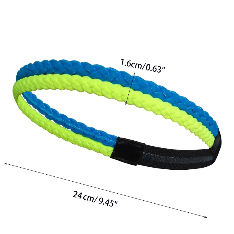 Αντιολισθητική κοτσίδα Αθλητική ζώνη κεφαλής για γυναίκες Αντιολισθητική κορδέλα κεφαλής Sport Fitness Ελαστική σιλικόνη G99D