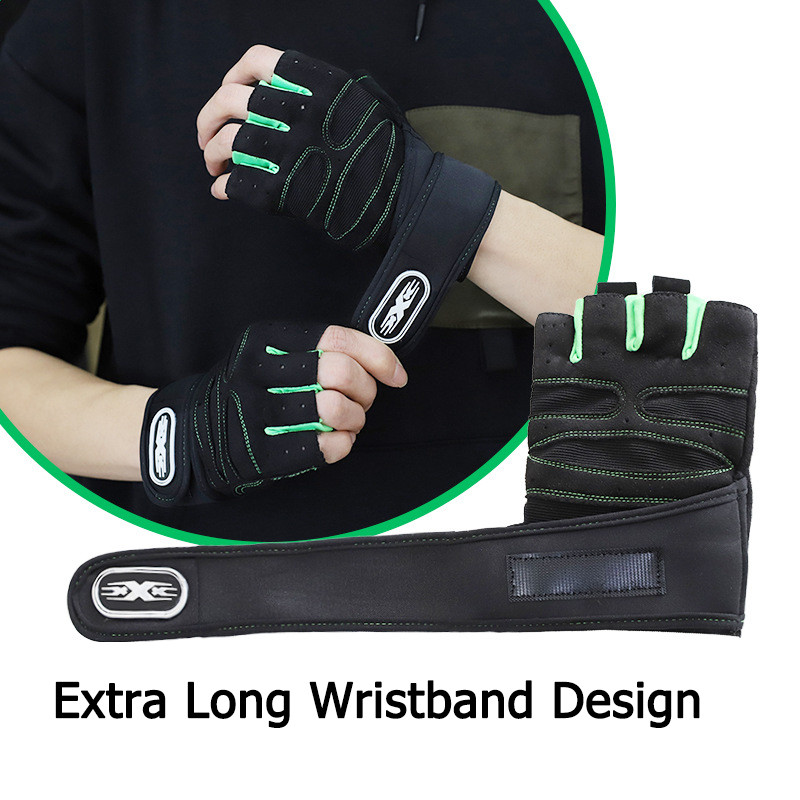 Rukavice za bučice za muškarce Žene Dizanje utega Crossfit Bodybuilding Vježbe Sportske rukavice za vježbanje u teretani Neklizajući štitnik za zglob