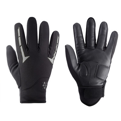 Унисекс зимни топли ски ръкавици Водоустойчиви ветроустойчиви ръкавици Кожени ръкавици за колоездене в студено време за ски спортове на открито