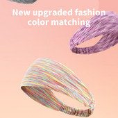 Suvine naiste spordipeapael Jääsiidist õhuke sektsioon Laia näo printimine Jooga Jooga Jooga Fitness Maraton Ratsutamine Higivöö