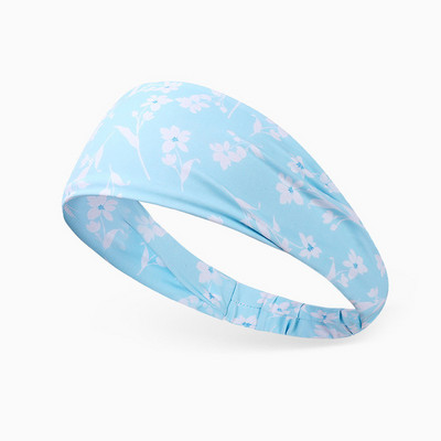 Suvine naiste spordipeapael Jääsiidist õhuke sektsioon Laia näo printimine Jooga Jooga Jooga Fitness Maraton Ratsutamine Higivöö