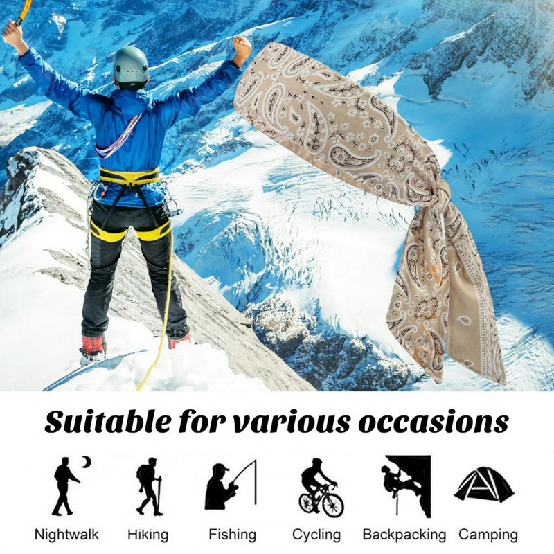 Meeste naiste spordipeapael Pehme jääsiidiga trükitud higipael, hingav fitness-jooga peapael Sportliku treeningu tarvikud